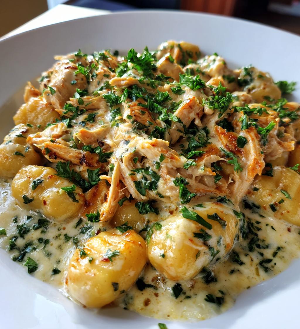 asiago chicken gnocchi - detail 1