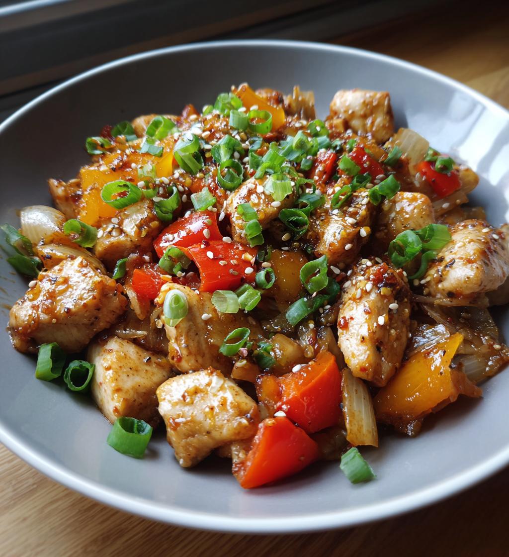 asian chilli chicken - detail 1
