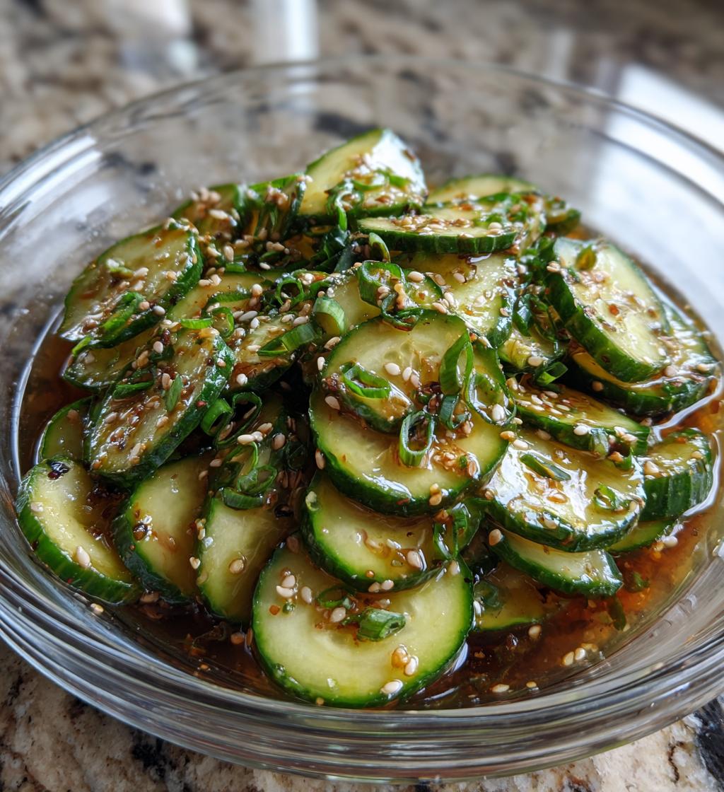 asian cucumber salad - detail 1