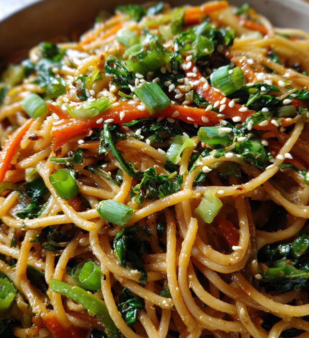 asian sesame noodles - detail 1