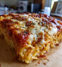 authentic italian style spaghetti bake