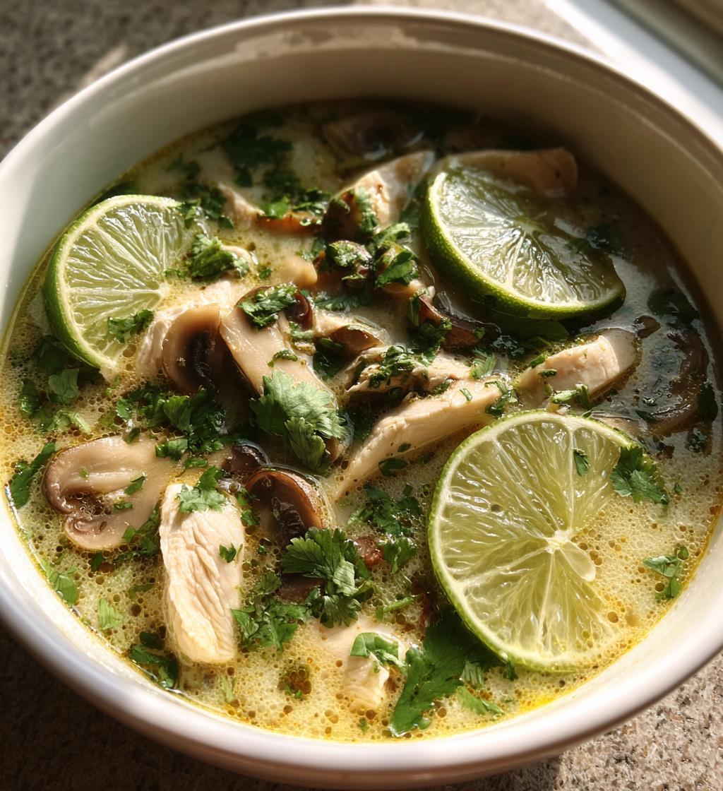 authentic tom kha gai soup