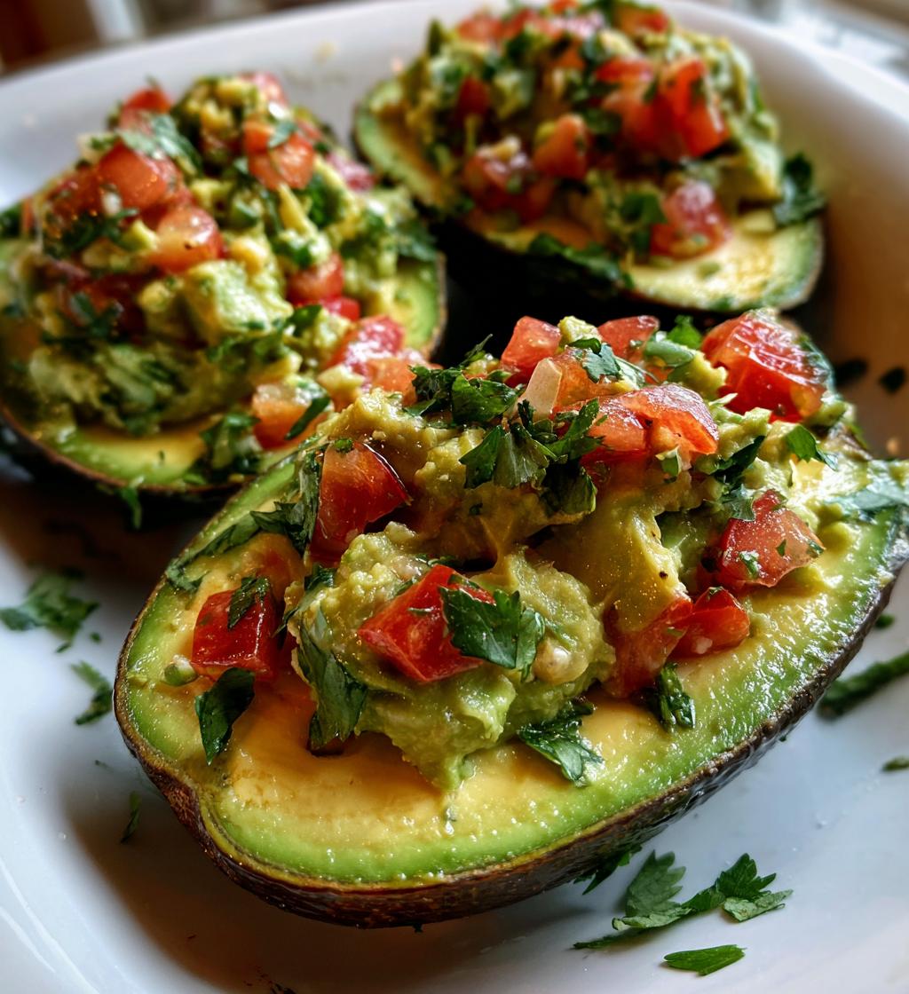 avocado boat dip - detail 1