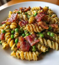 bacon and pea pasta