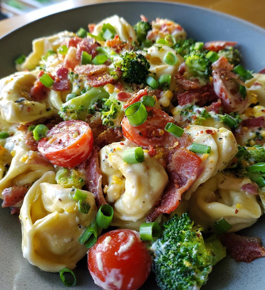 bacon ranch tortellini salad