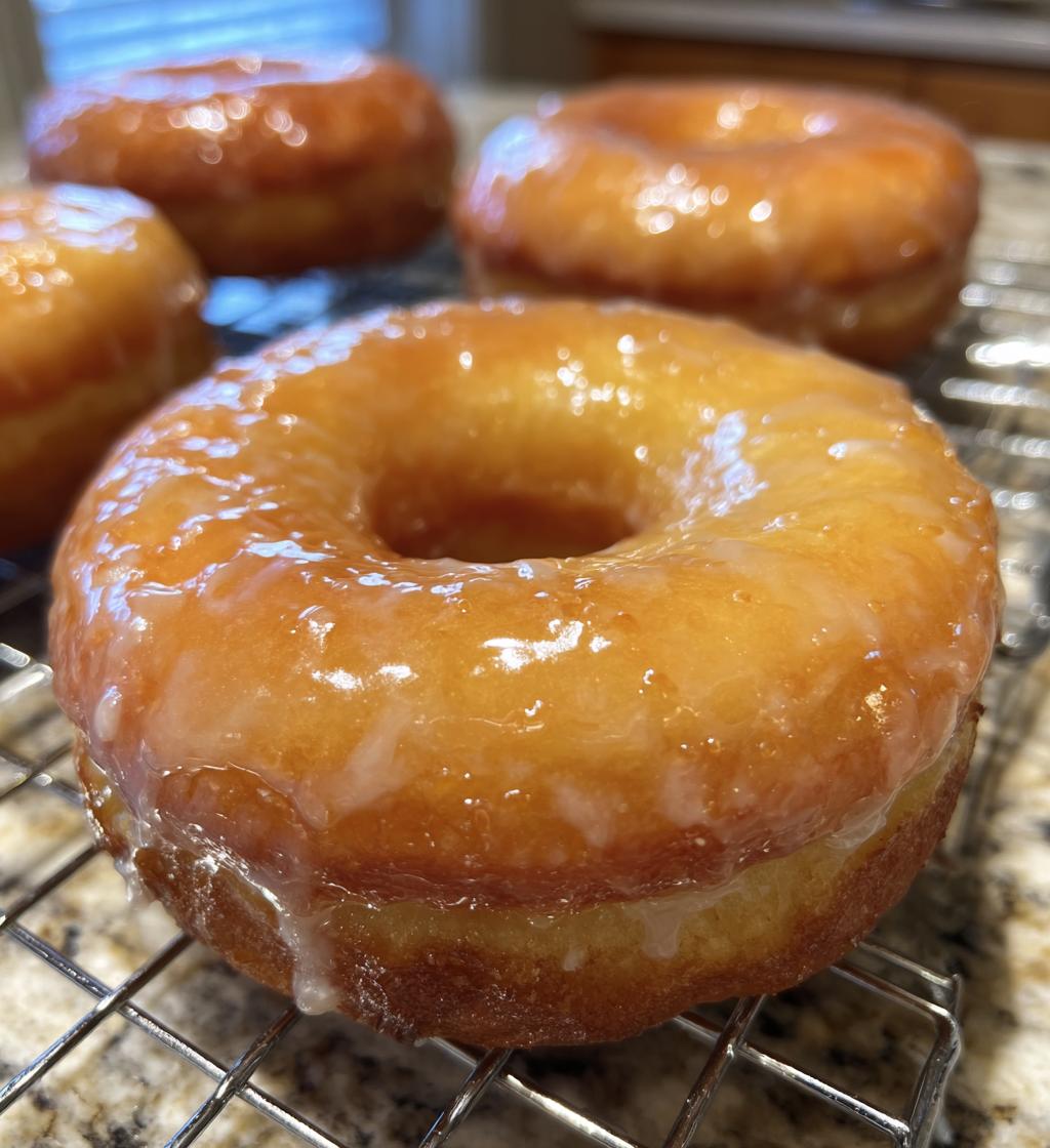 baked maple donuts with maple glaze