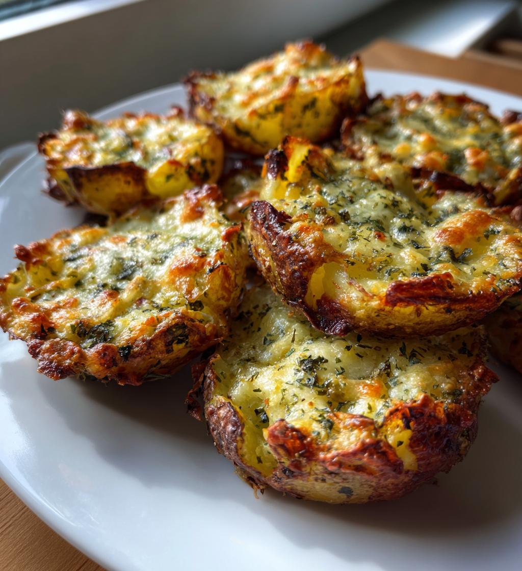 baked potato slices with cheese