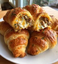 baked sausage cream cheese crescents