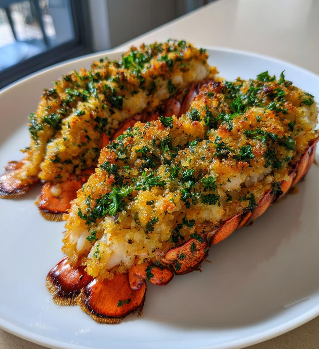 baked stuffed lobster tail delight - detail 1