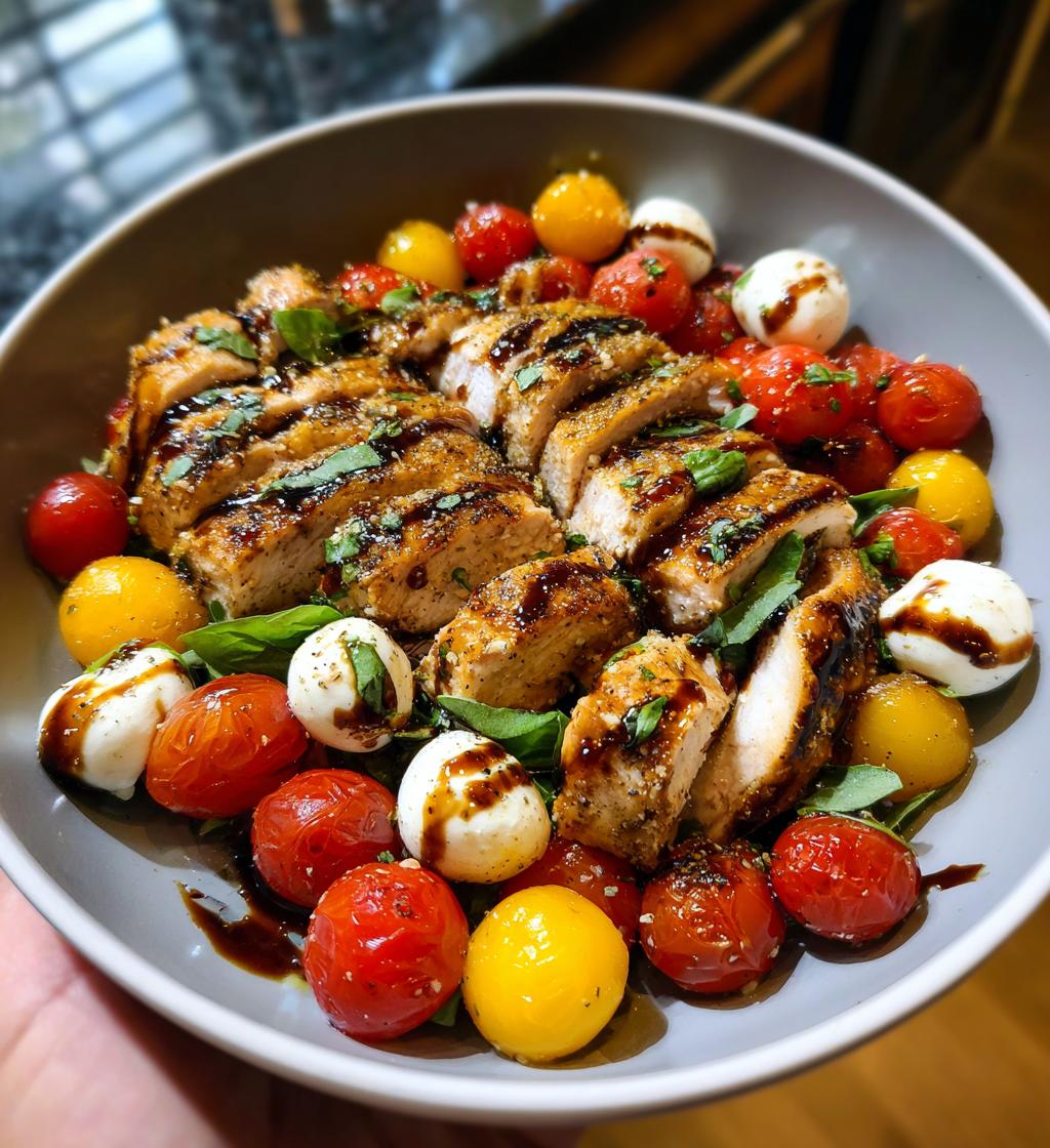 balsamic grilled chicken caprese salad