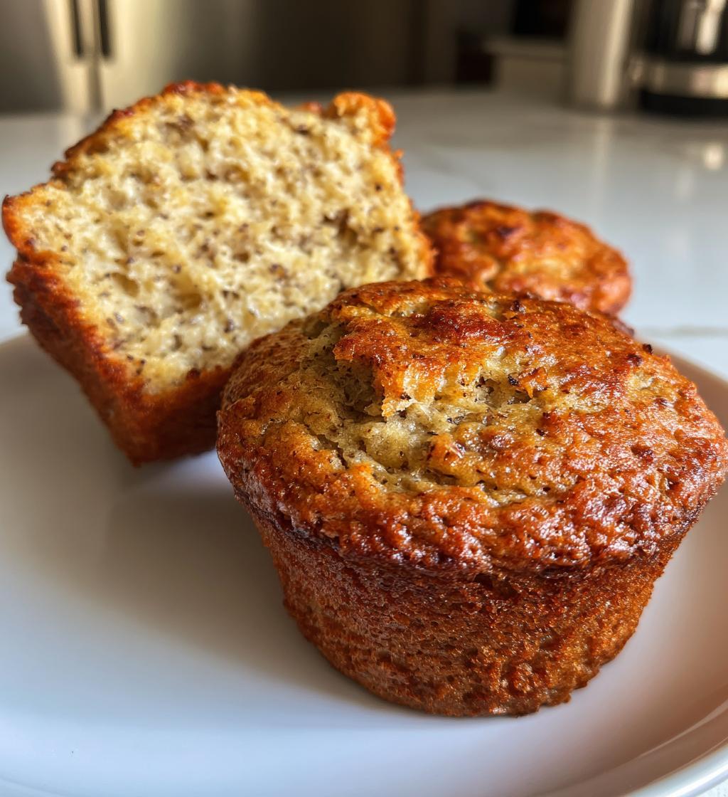 banana oatmeal muffins - detail 1