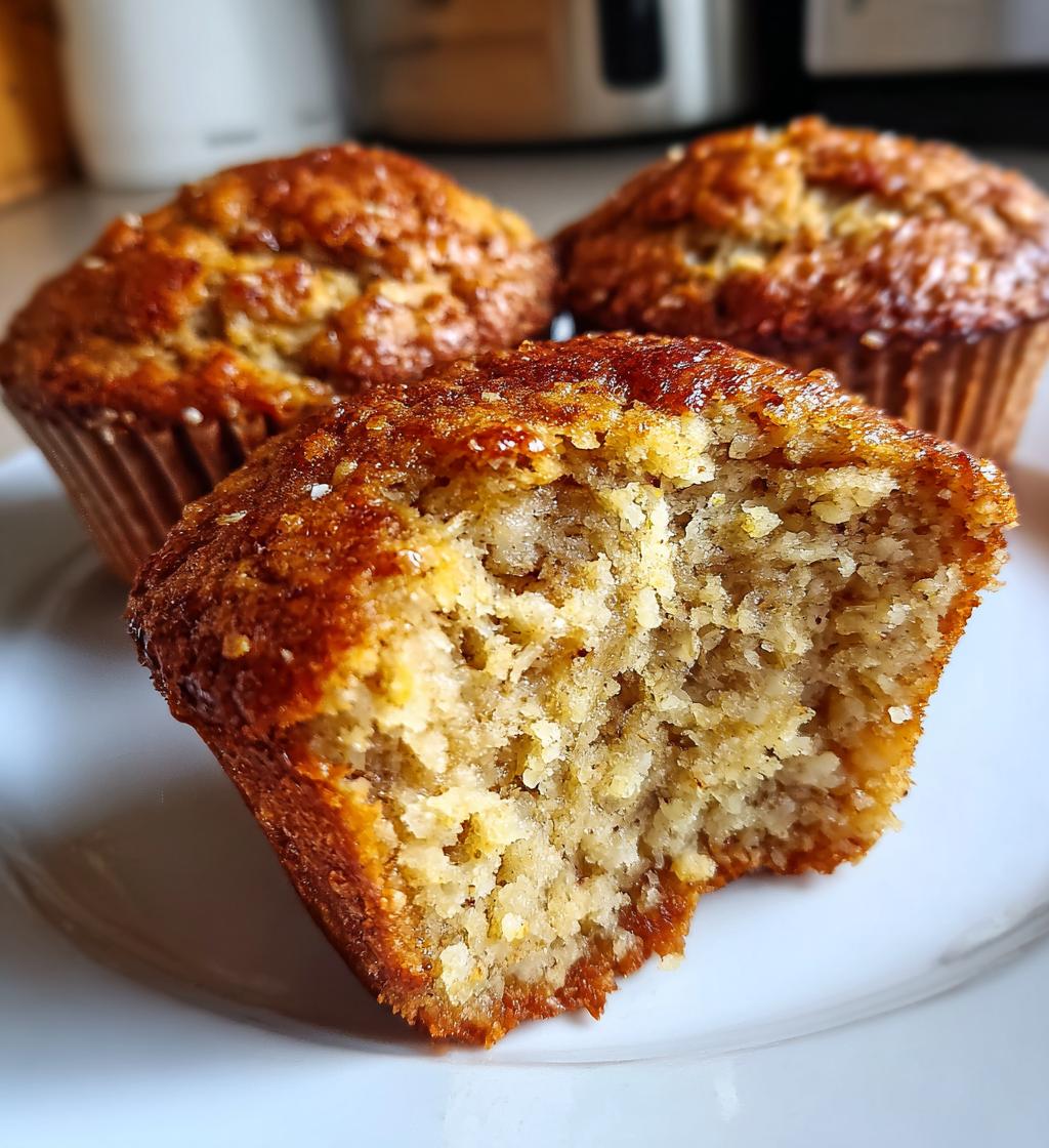 banana oatmeal muffins