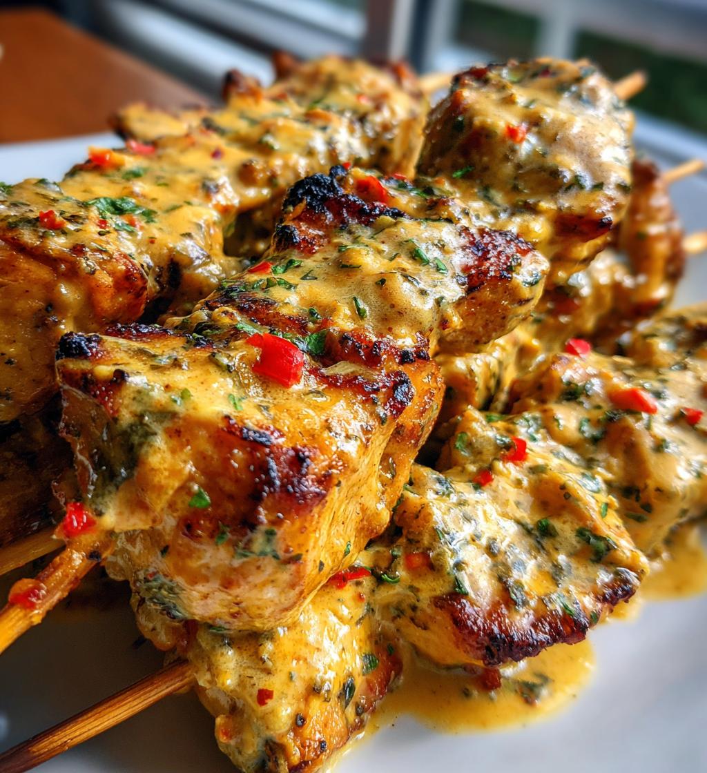 bang bang chicken skewers