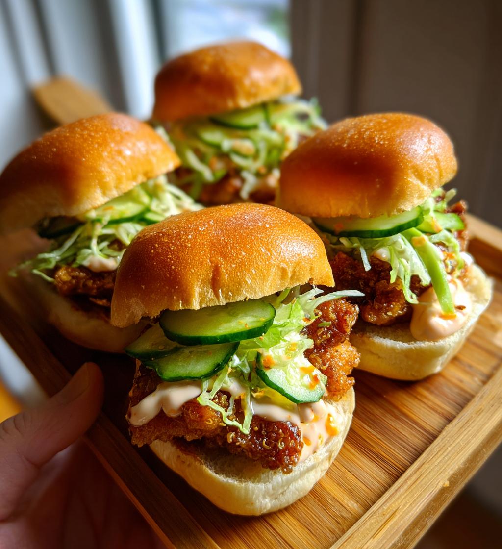 bang bang chicken sliders - detail 1