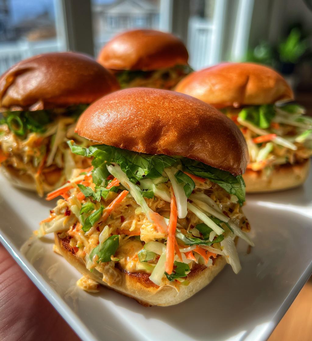 bang bang chicken sliders - detail 1