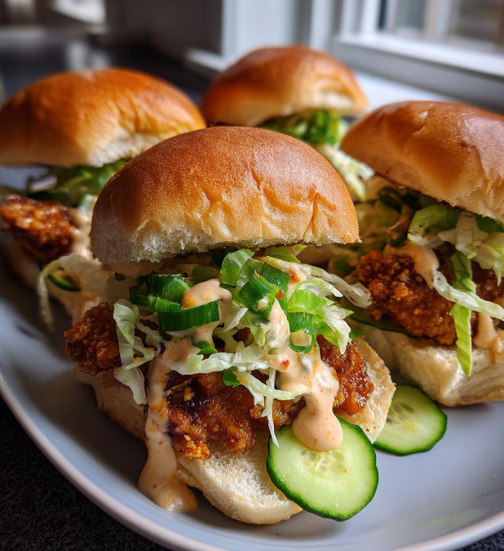 bang bang chicken sliders