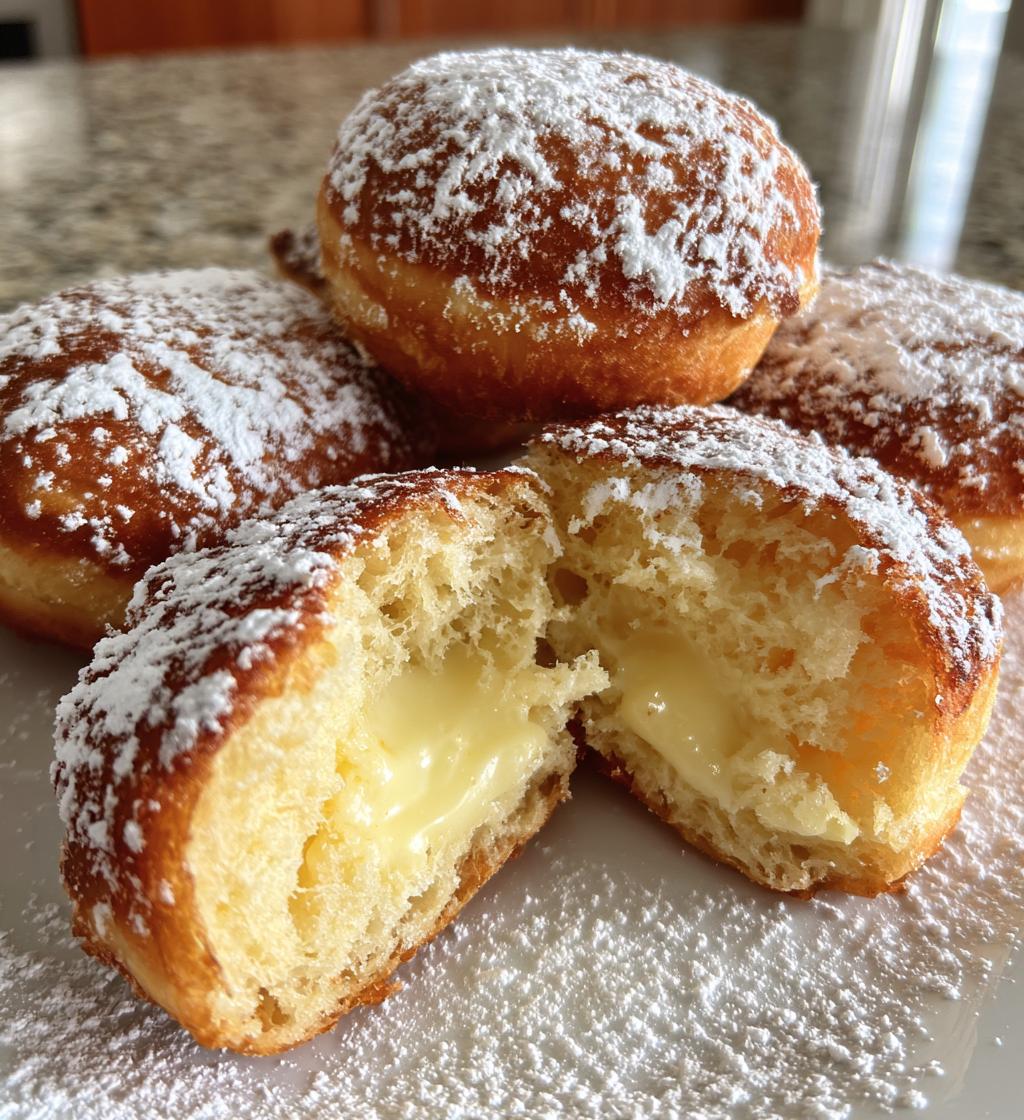 bavarian cream doughnuts - detail 1