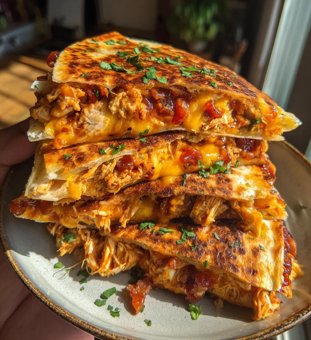 bbq bacon chicken quesadillas