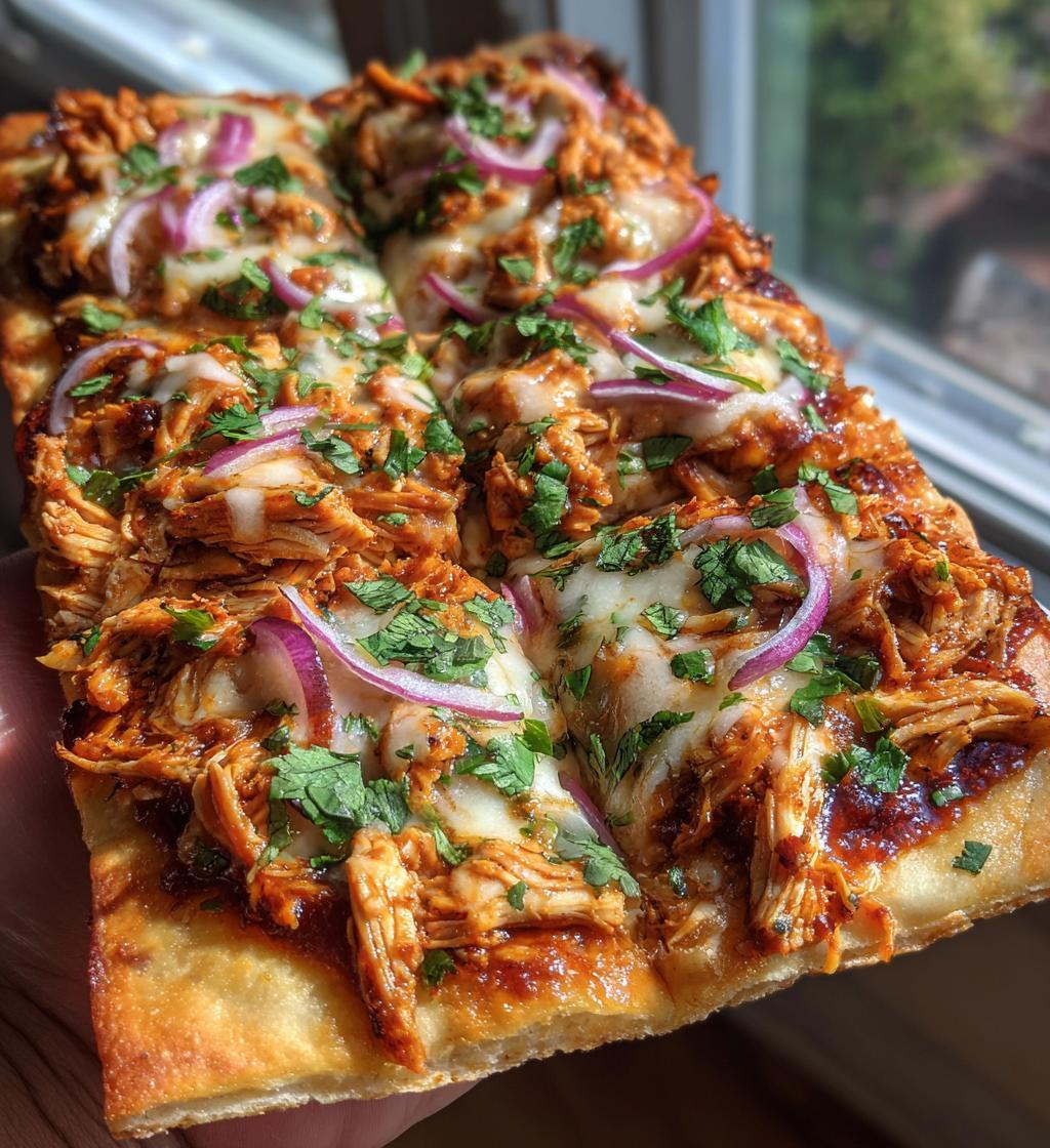 bbq chicken flatbread - detail 1
