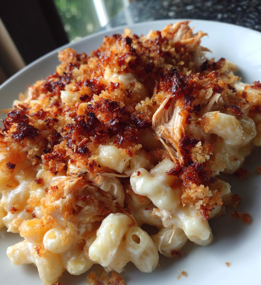 bbq chicken mac and cheese - detail 1