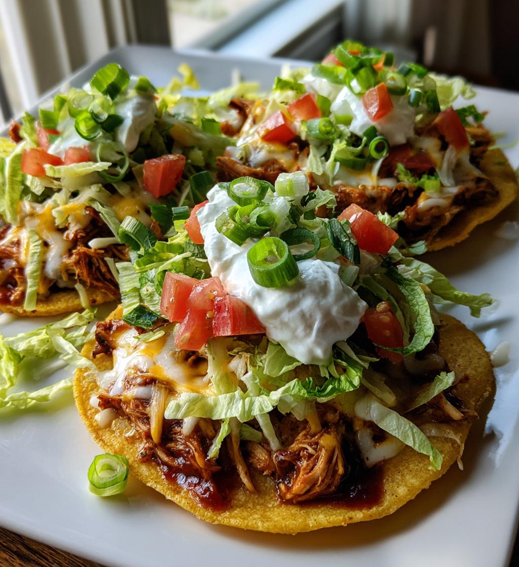 bbq chicken tostadas - detail 1
