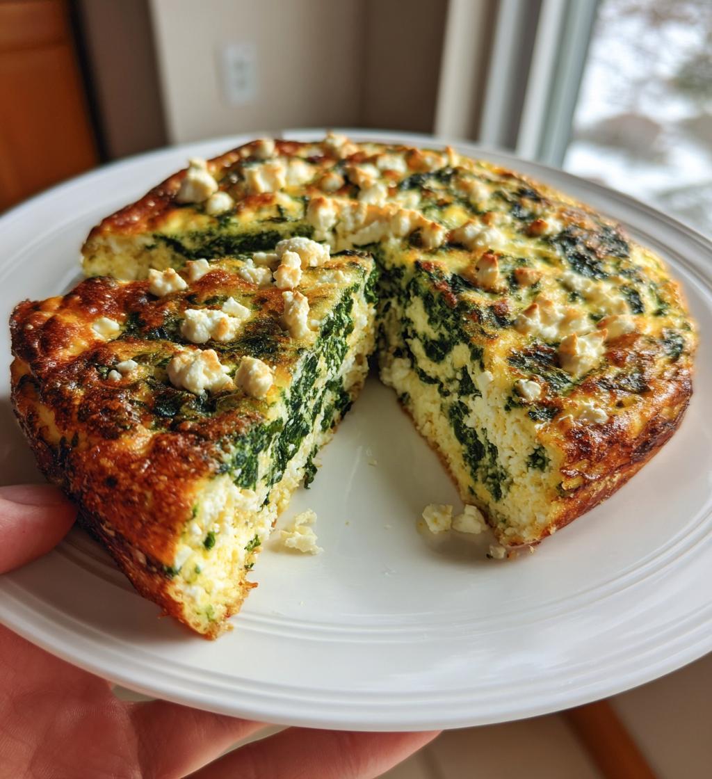 best spinach frittata ever - detail 1