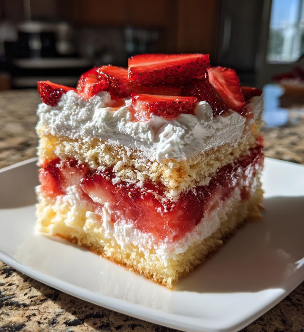 best strawberry poke cake