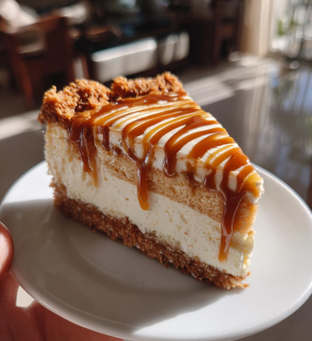 biscoff salted caramel cheesecake - detail 1