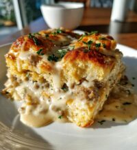 biscuits and gravy casserole