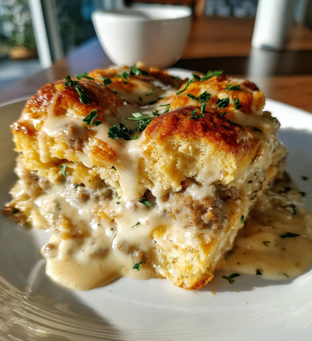 biscuits and gravy casserole