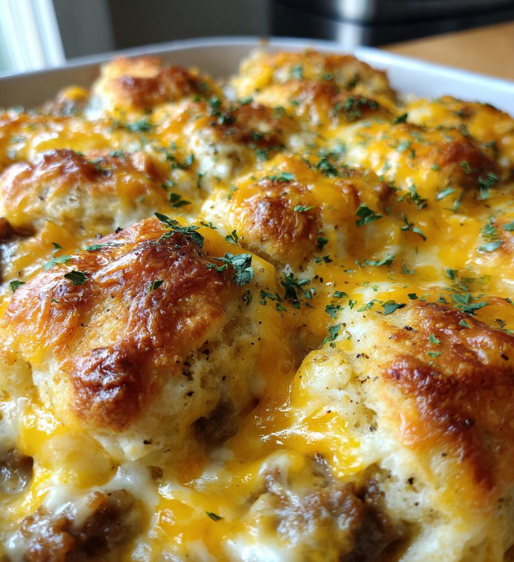 biscuits and gravy casserole