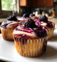 blackberry swirl cupcakes