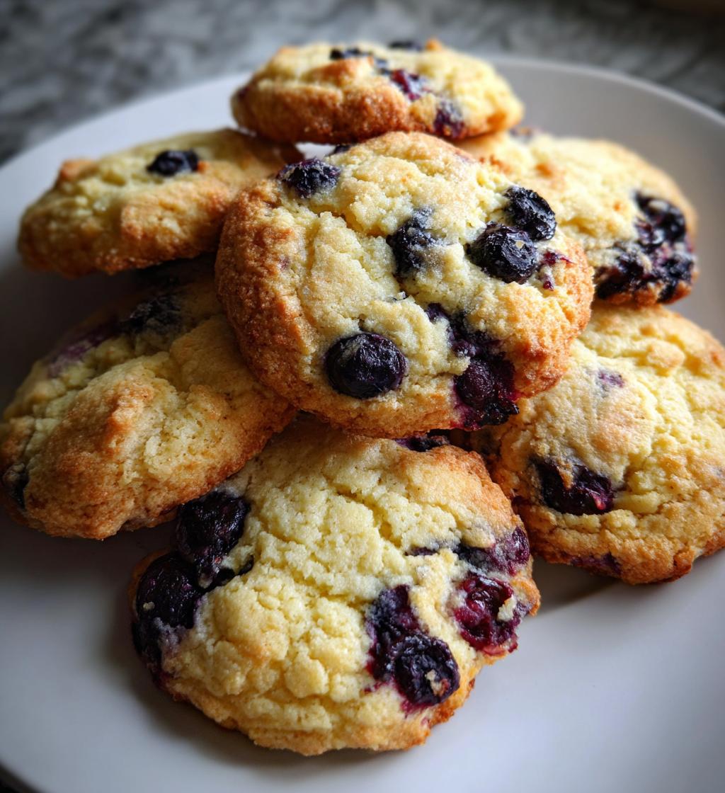 blueberry cheesecake cookies - detail 1