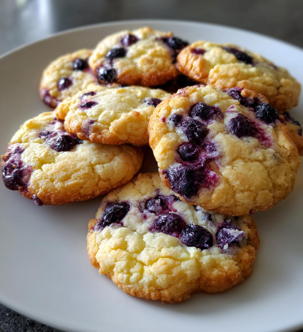 blueberry cheesecake cookies