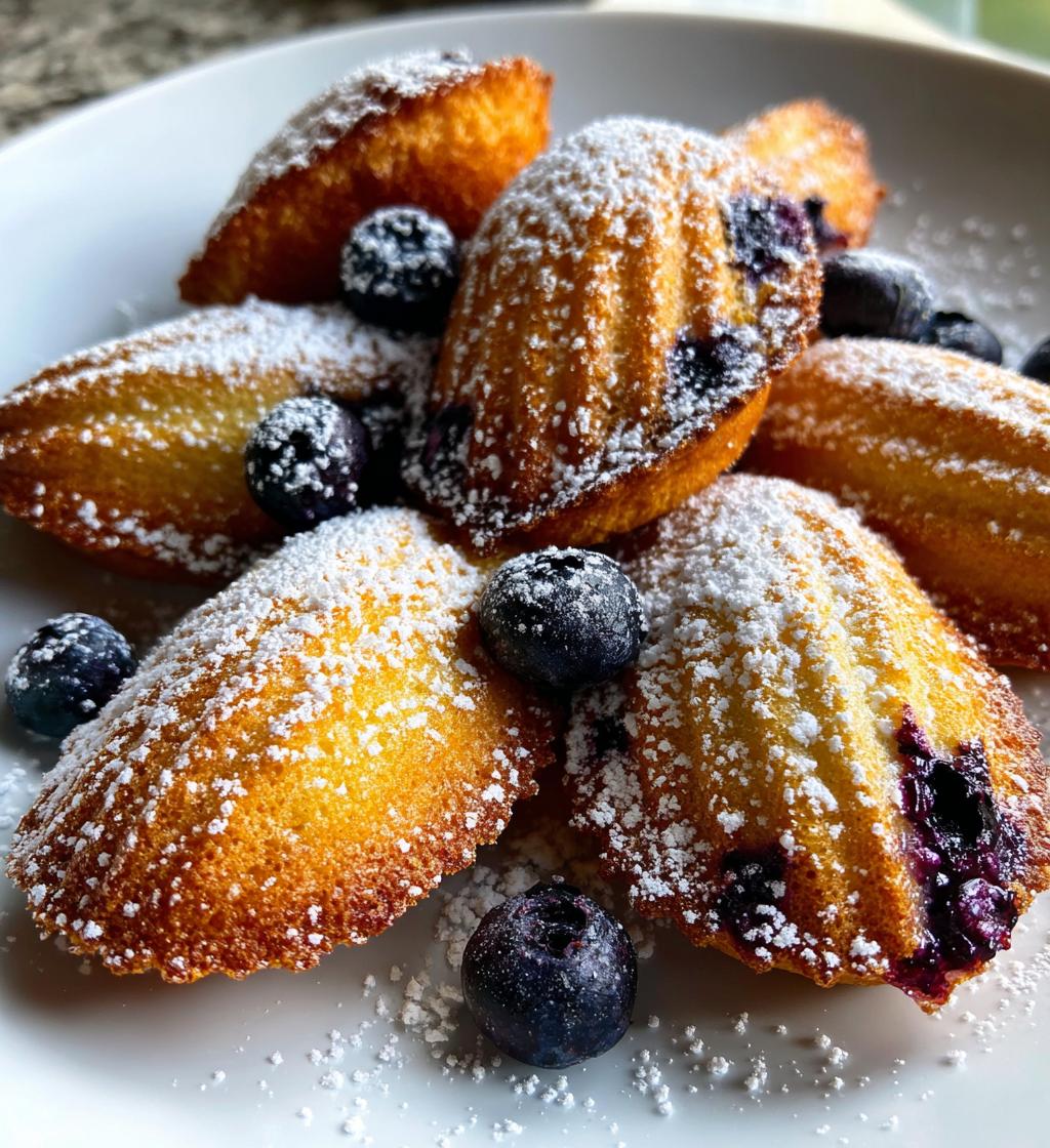 blueberry lavender vegan madeleines