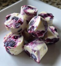blueberry swirl yogurt bites