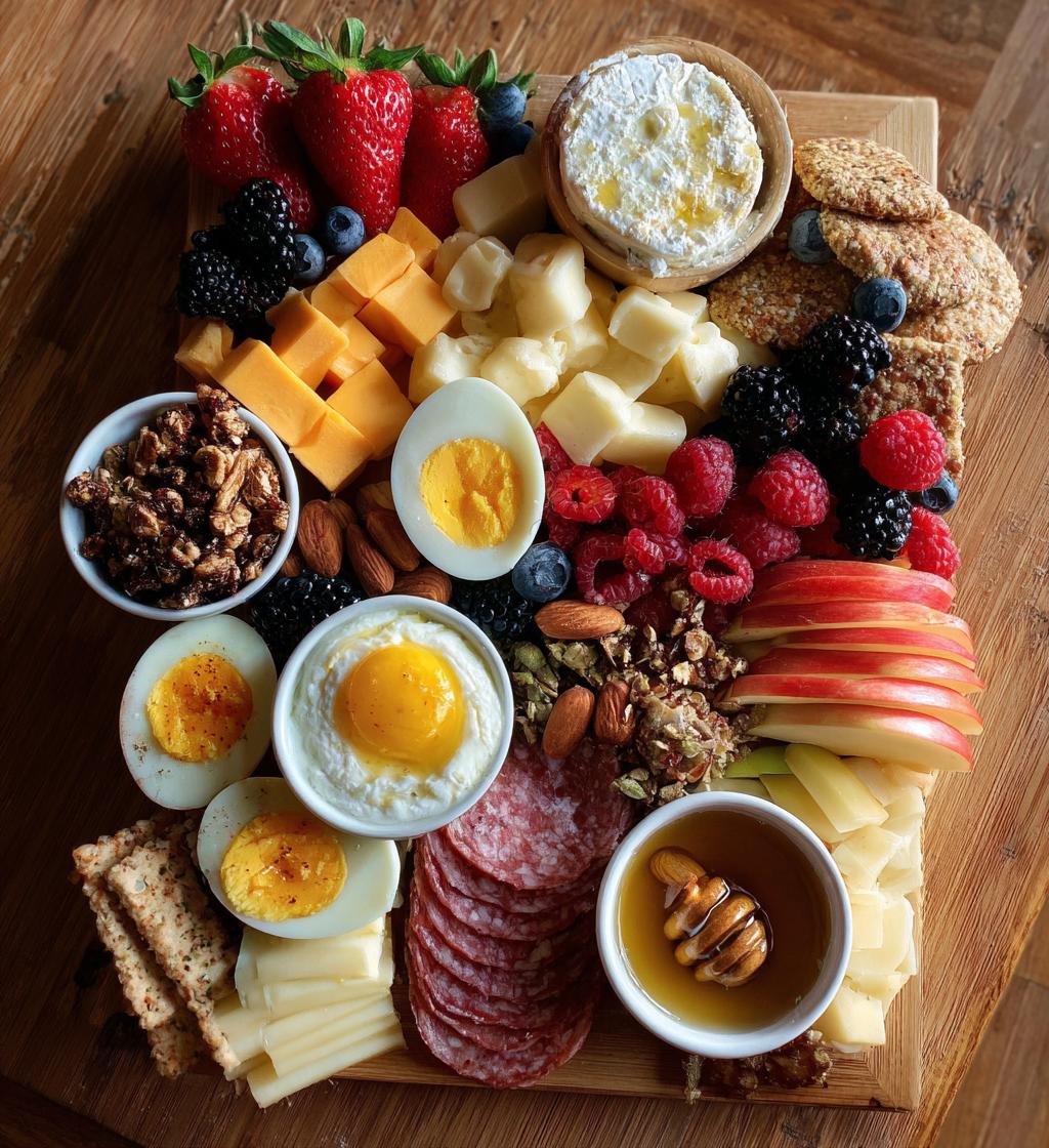 breakfast charcuterie board - detail 1