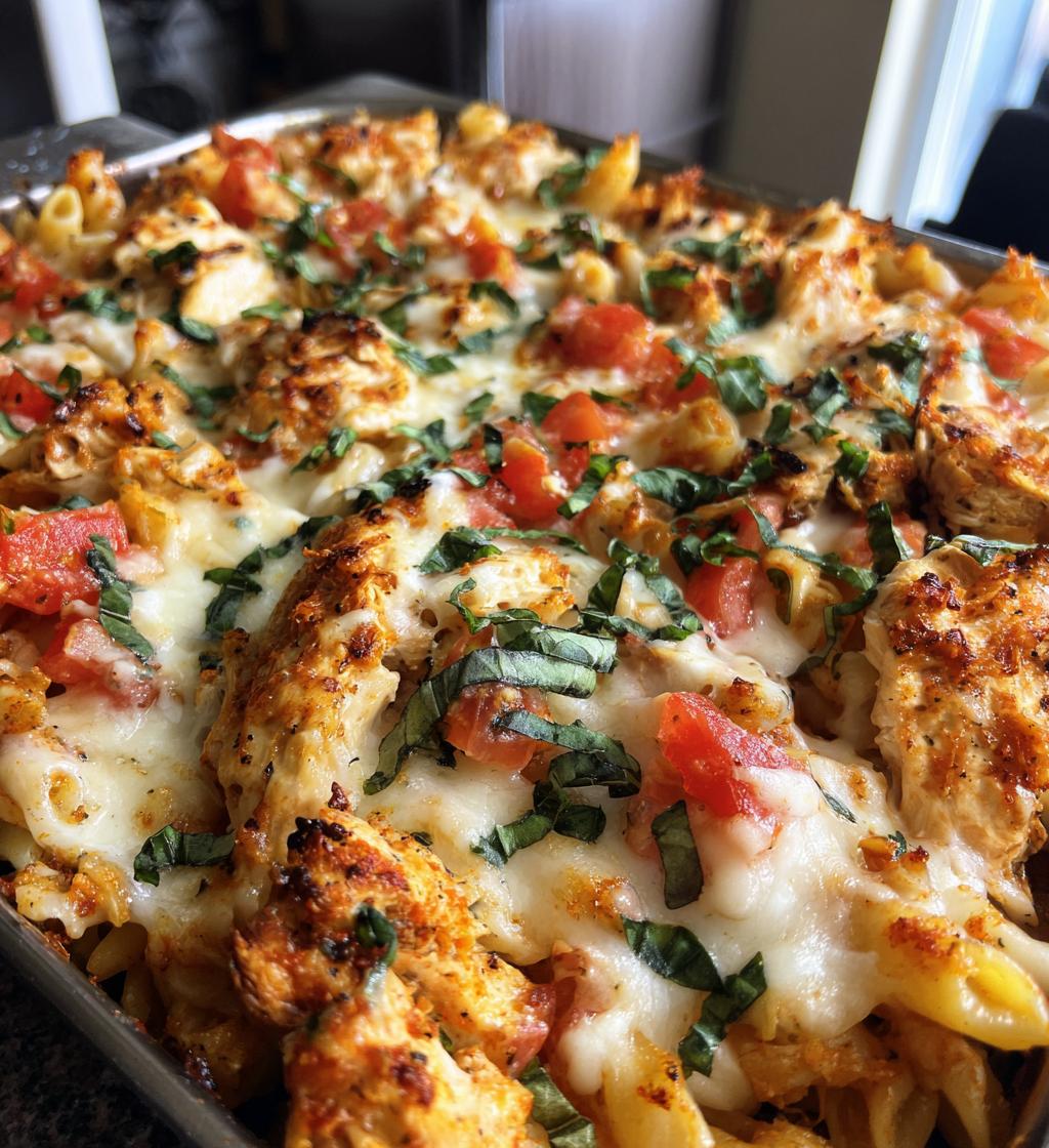 bruschetta chicken casserole - detail 1