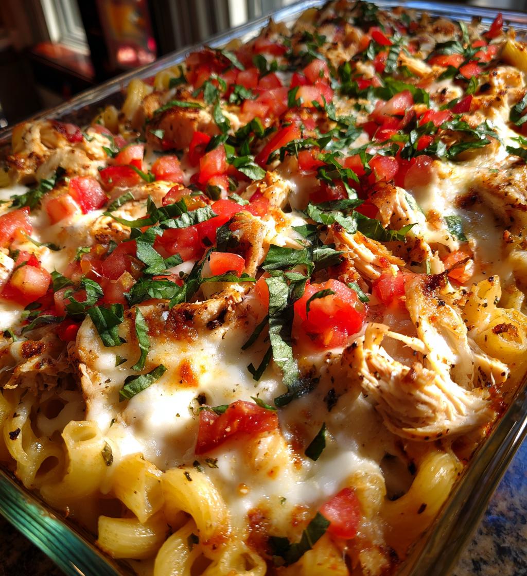 bruschetta chicken casserole