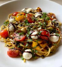 bruschetta pasta balsamic drizzle