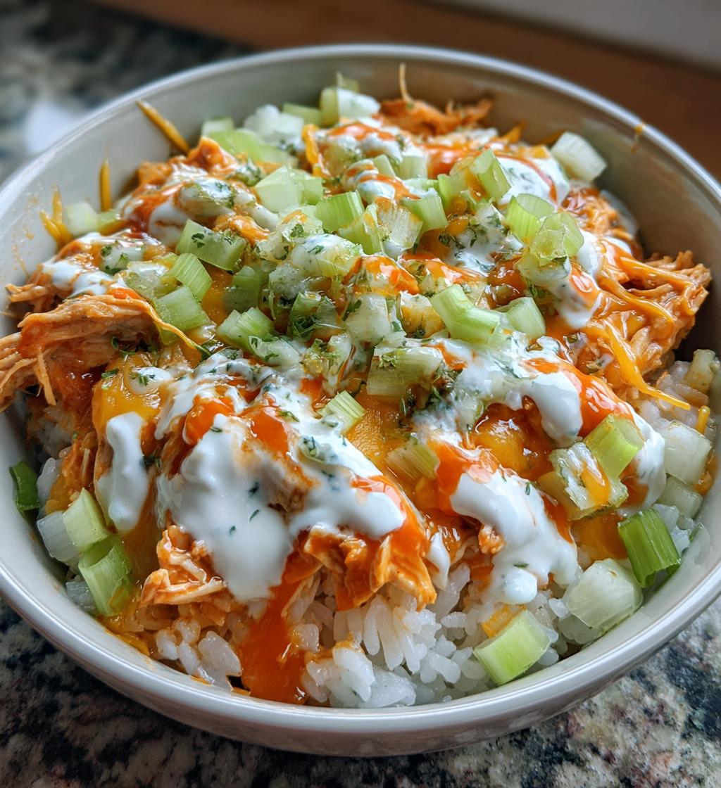 buffalo chicken bowls - detail 1