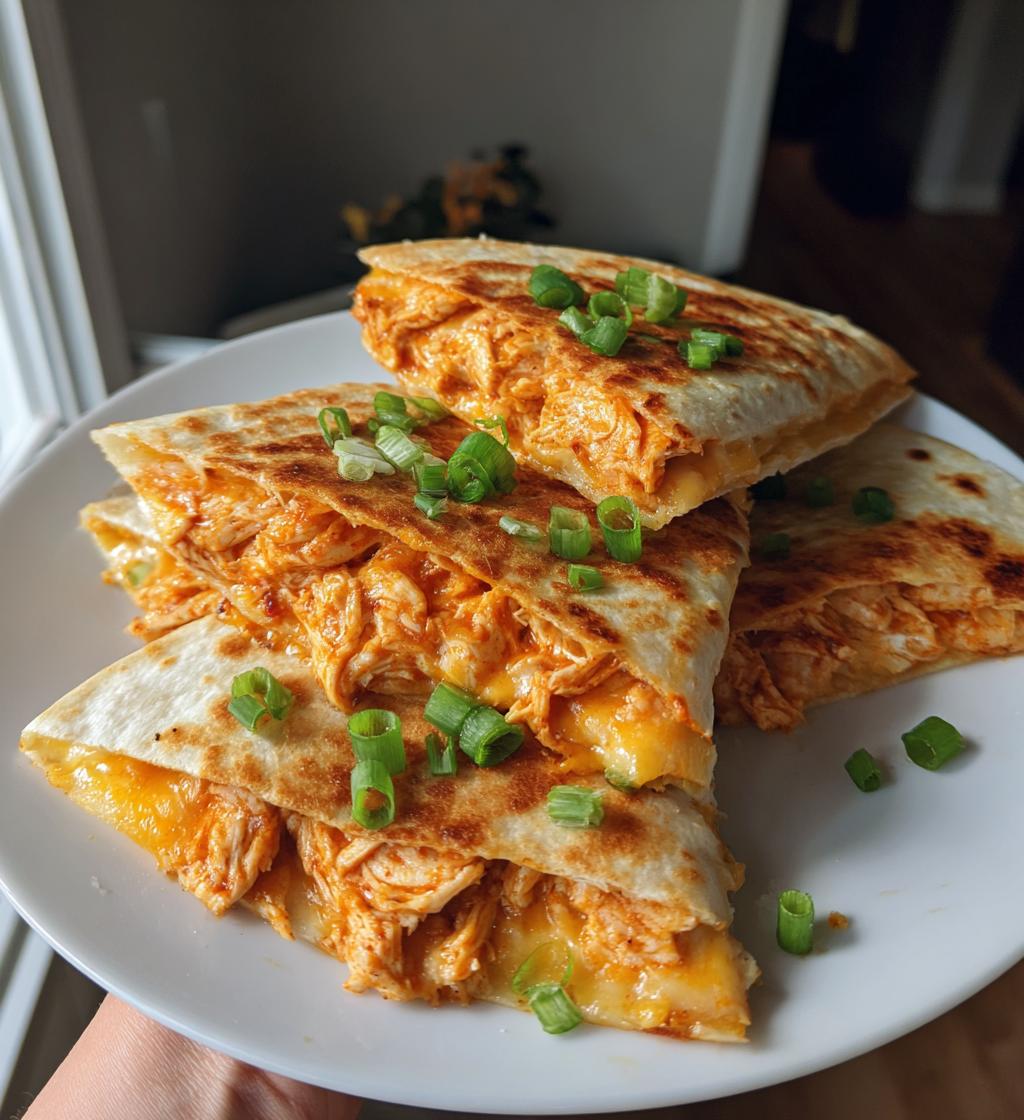 buffalo chicken quesadillas