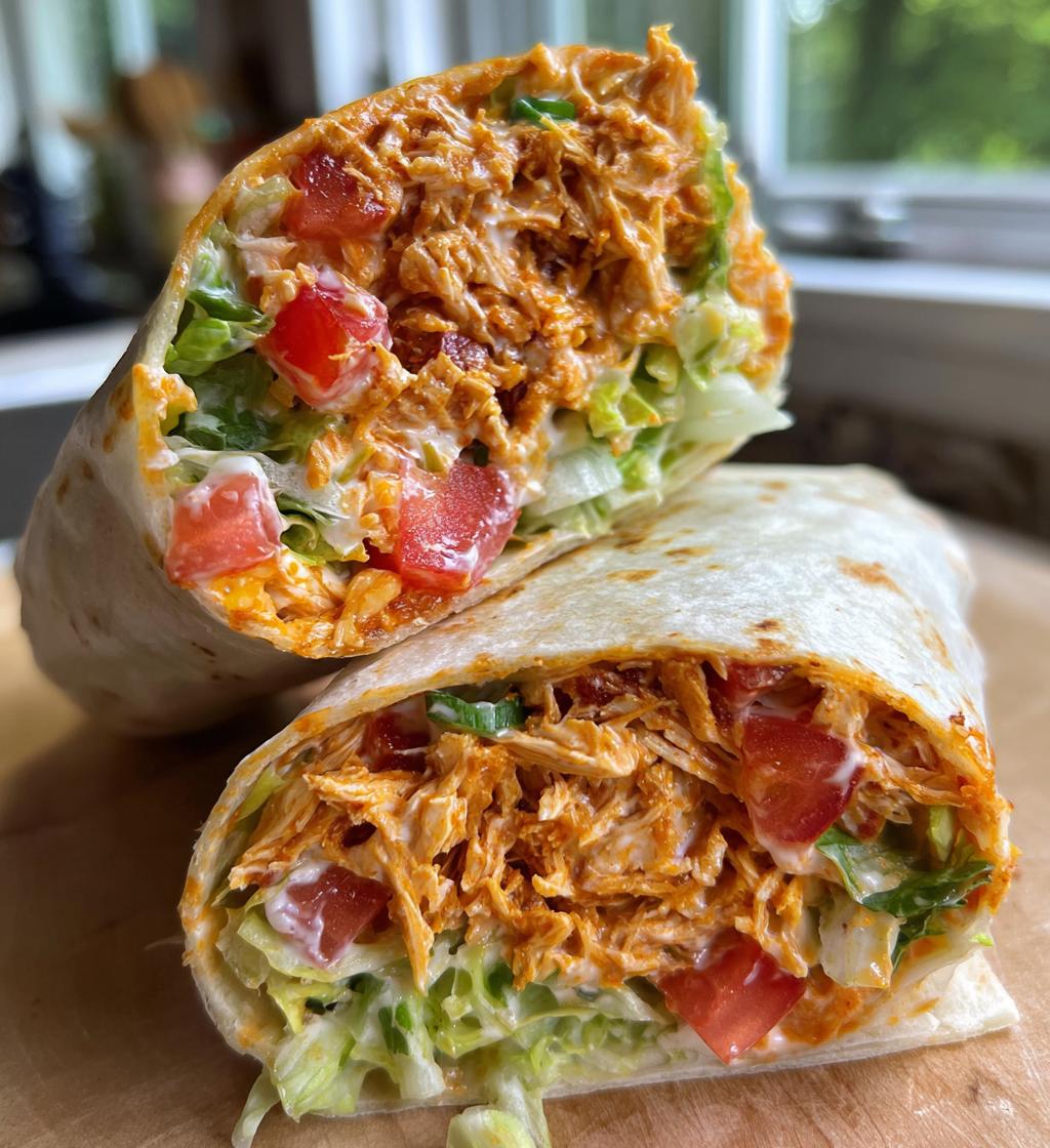 buffalo chicken salad wrap