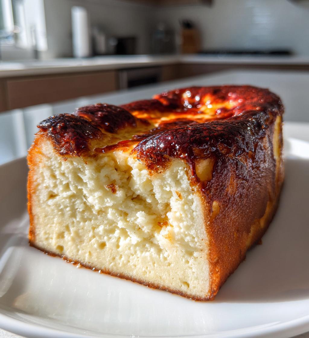 burnt basque cheesecake loaf pan - detail 1