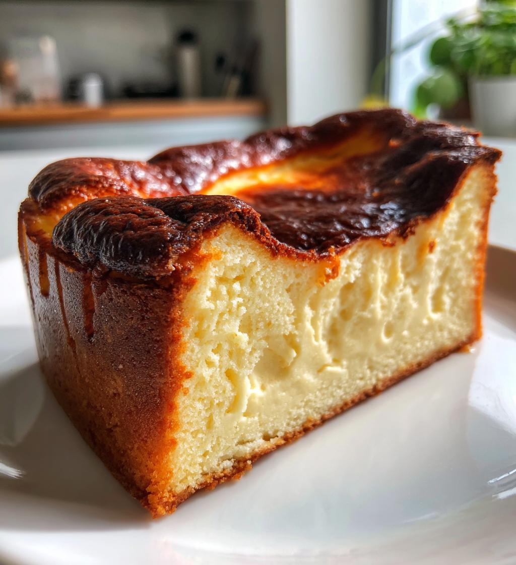 burnt basque cheesecake loaf pan