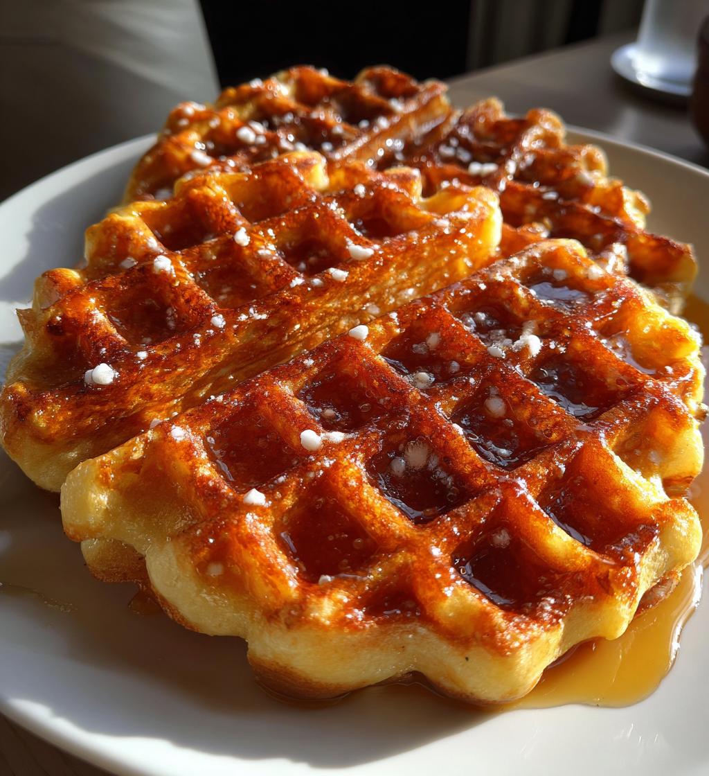 buttery belgian liege waffles - detail 1