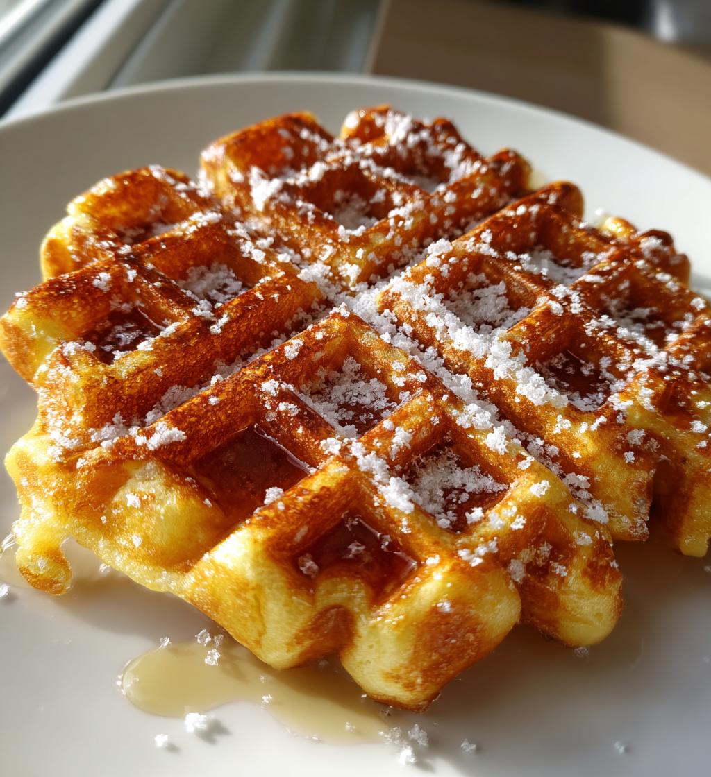 buttery belgian liege waffles