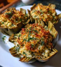 buttery stuffed artichokes