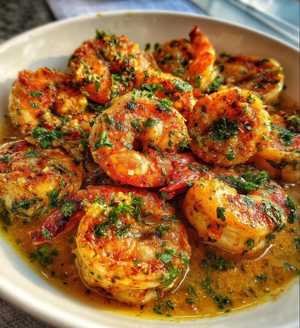 cajun shrimp with garlic butter sauce - detail 1