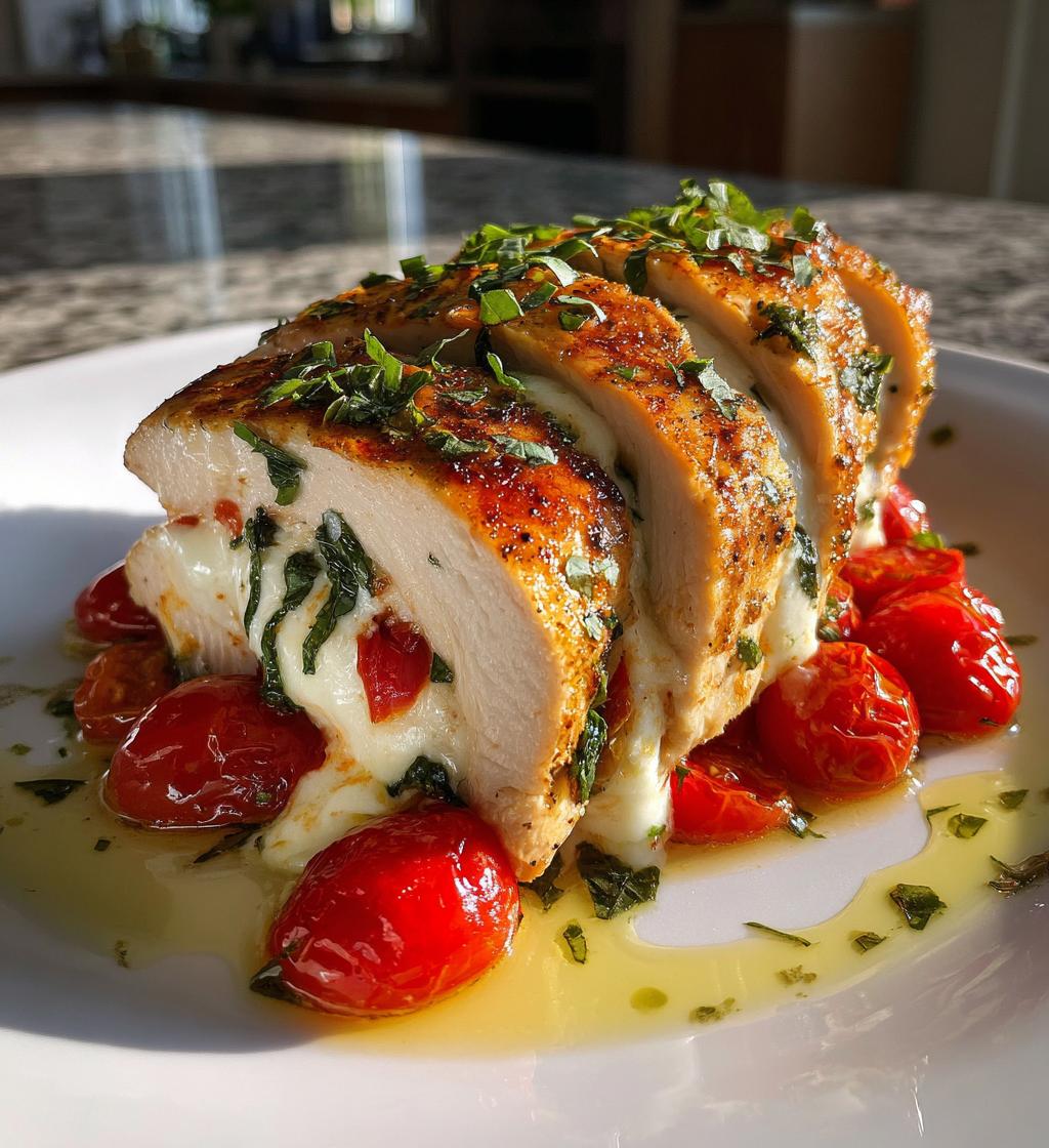 caprese stuffed chicken breast